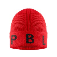Womens knitted beanie scarlet red Bini