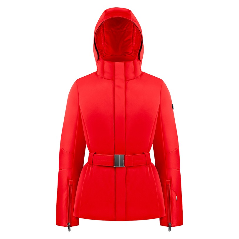 Womens ski jacket scarlet red Emily