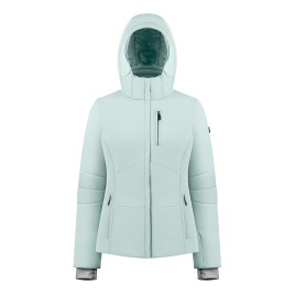Womens stretch ski jacket aloe blue Emma