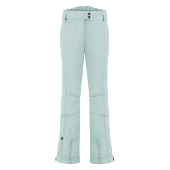 Womens stretch ski pants aloe blue Eva