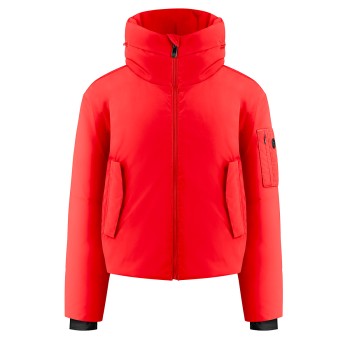 Womens ski jacket scarlet red Julie