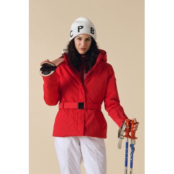Womens ski jacket scarlet red Joana