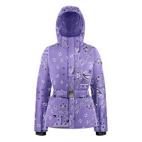 Womens ski jacket paisley purple Joana