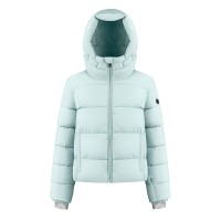 Womens synthetic down ski jacket aloe blue Chloe