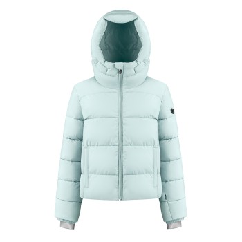 Womens synthetic down ski jacket aloe blue Chloe