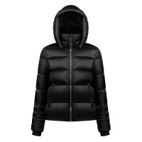 Womens synthetic down ski jacket black Celia