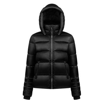 Womens synthetic down ski jacket black Celia