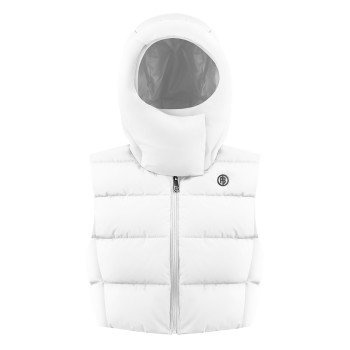 Womens down vest white Cindy