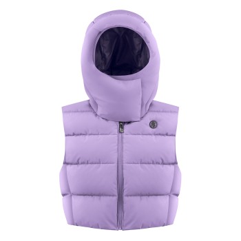 Womens down vest lavender purple Cindy