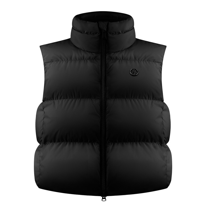 Womens synthetic down vest black Charlie