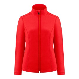 Womens micro fleece scarlet red Ruby