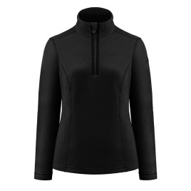 Womens micro fleece sweater black Romy