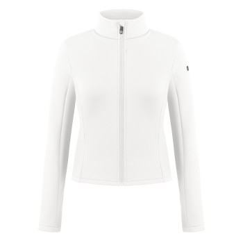 Womens stretch fleece jacket white Helen