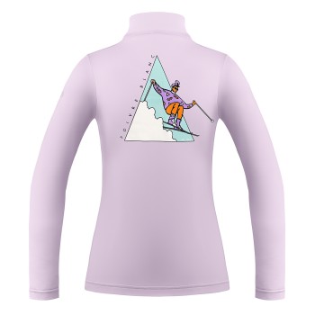 Womens base layer with zip dream purple print Mia