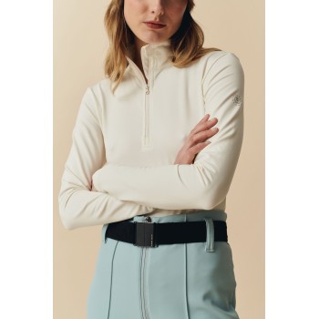 Womens base layer bodysuit natural white Mady