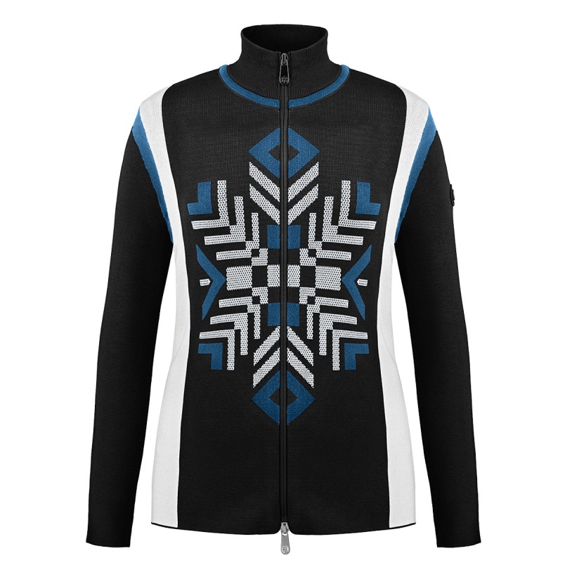 Womens knit jacket black Alice