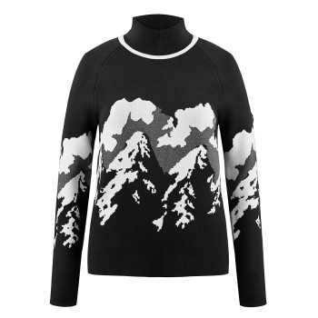 Womens knit pullover black Ambre