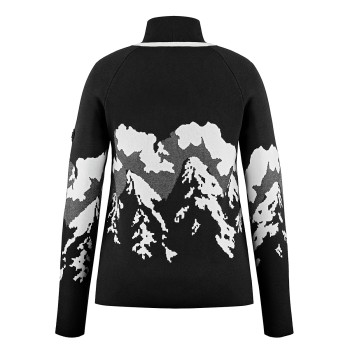 Womens knit pullover black Ambre