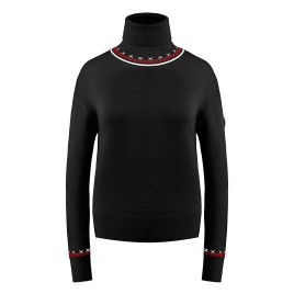 Womens knit pullover black Alba