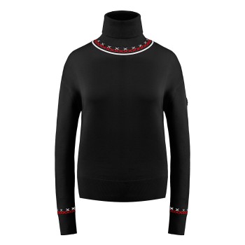 Womens knit pullover black Alba