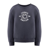 Womens cotton sweatshirt Diana oxford blue