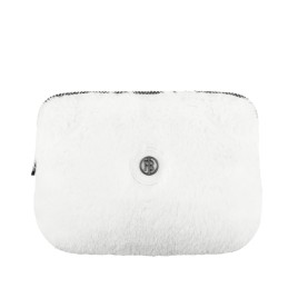 Ski belt bag fake fur bubbly white Pouci