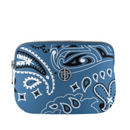 Ski belt bag paisley blue Pouci