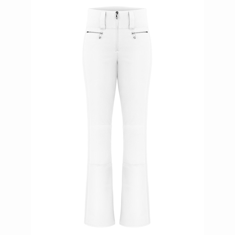 Womens stretch ski pants white