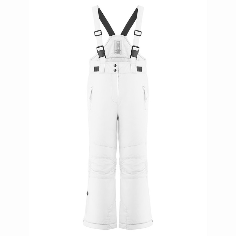 Girls ski pants white