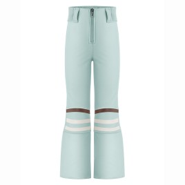 Girls softshell pants print aloe blue