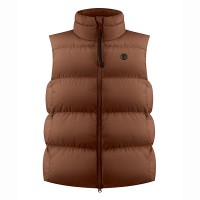 Womens synthetic down vest choco brown