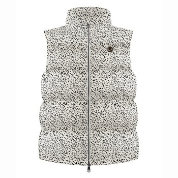 Womens synthetic down vest jaguar off black