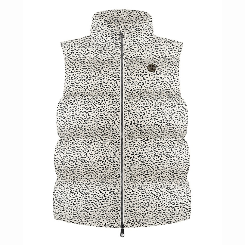 Womens synthetic down vest jaguar off black