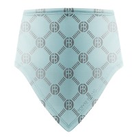 Womens neck warmer monogram aloe blue
