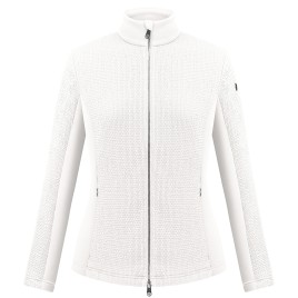 Womens stretch fleece jacket white