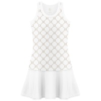 Womens dress monogram sand beige