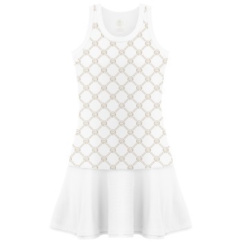 Womens dress monogram sand beige