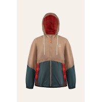Womens windbreaker brownie brown