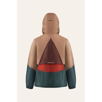 Womens windbreaker brownie brown