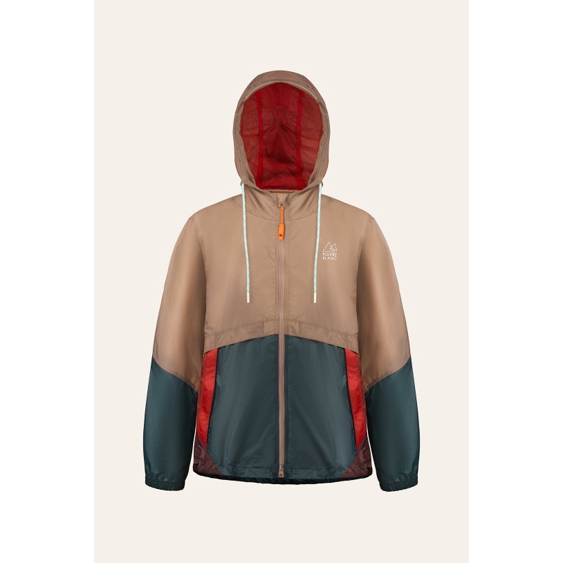 Girls windbreaker brownie brown