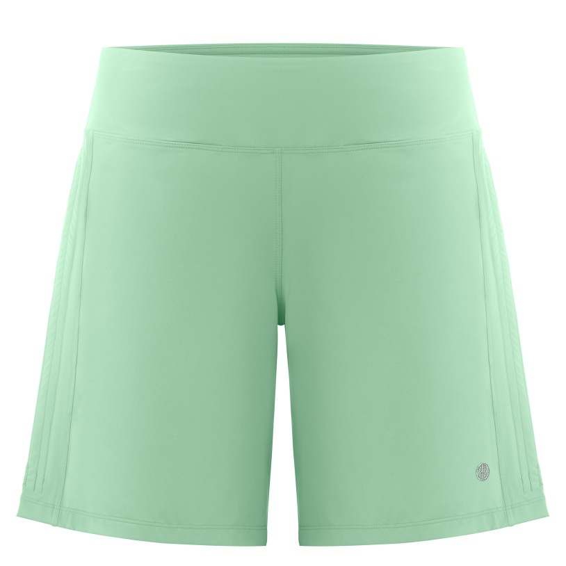 Womens stretch shorts almond green