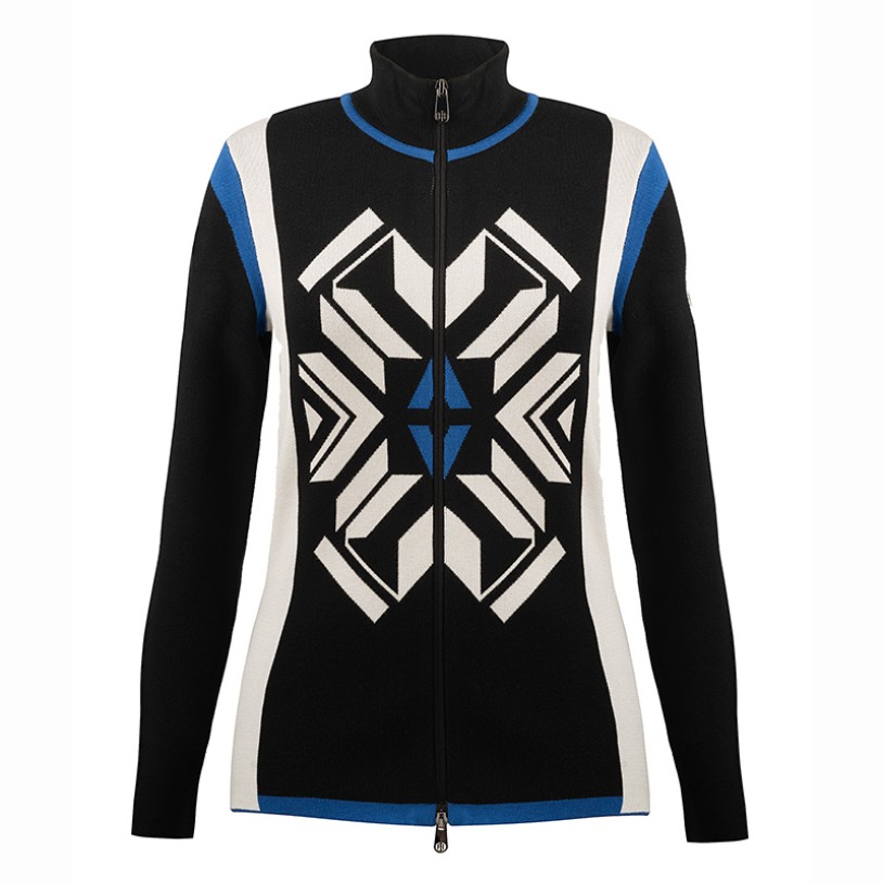 Womens knit jacket black