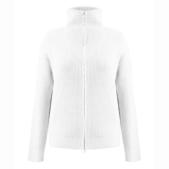 Womens knit jacket white