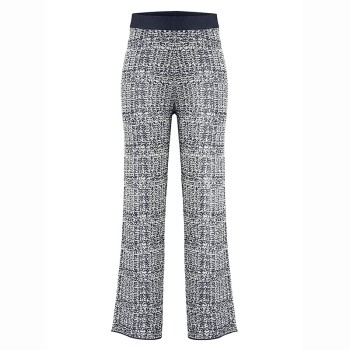 Womens knit pants tweed gothic blue