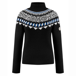 Womens knit pullover black