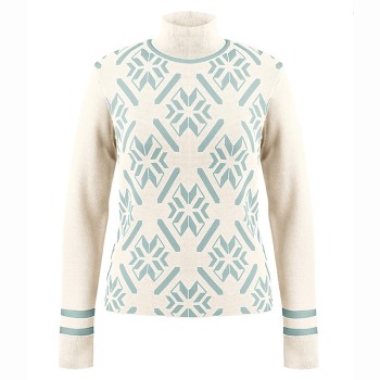 Womens knit pullover white