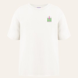 Girls cotton t-shirt tennis white