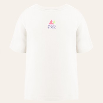 Girls cotton t-shirt skate white