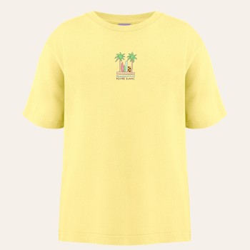 Girls cotton t-shirt van lemon yellow