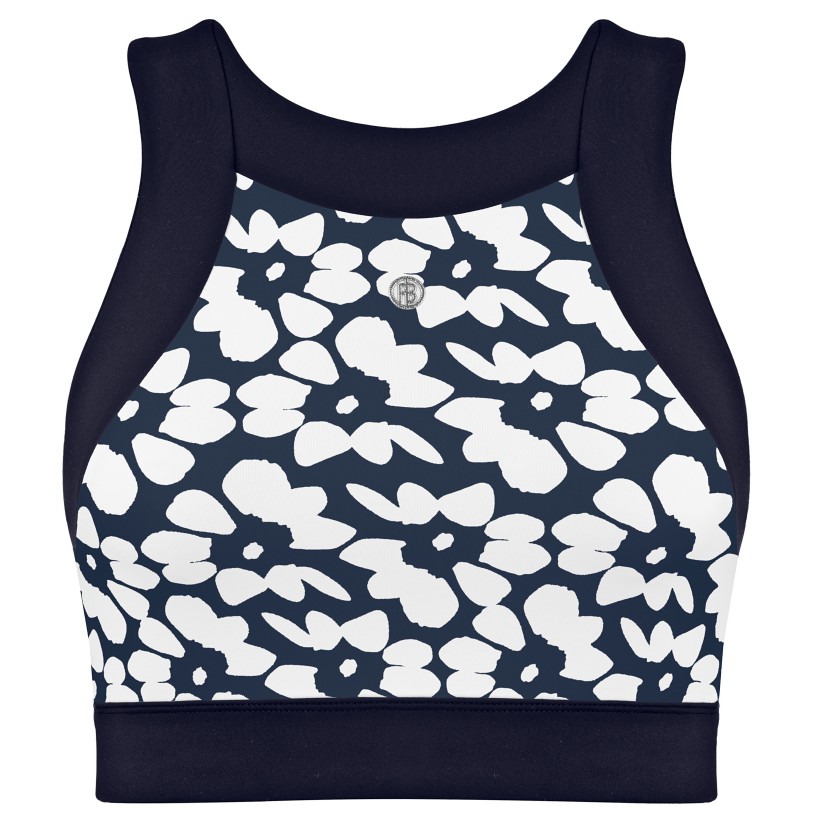 Womens bra flower oxford blue/blue